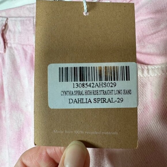 Reformation Cynthia Stretch High Rise Straight Long Jeans Size 29 - Picture 5 of 9